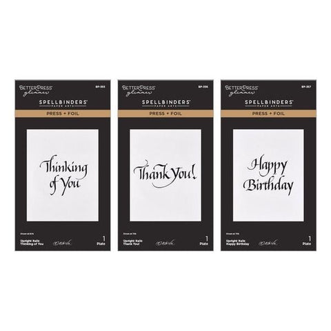 Upright Italic Everyday Sentiments - Press & Foil Bundle