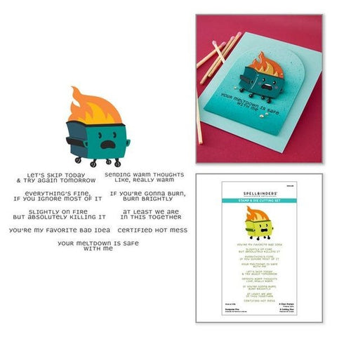 Dumpster Fire - Clear Stamp & Die Set