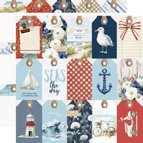 Simple Vintage Sand & Sea - Tag Elements