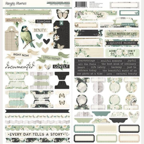Simple Vintage Timeless Harmony - Stickers - Basics