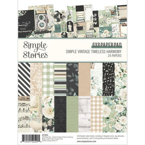 Simple Vintage Timeless Harmony - 6x8 Paper Pad