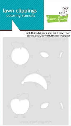 Fruitful Friends - Coloring Stencil