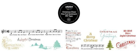 Christmas Cheer -Kiss Cut Sentiments PET Tape