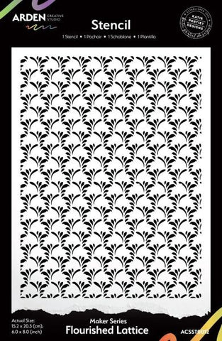 Maker Series - Stencil - Flourished Lattice