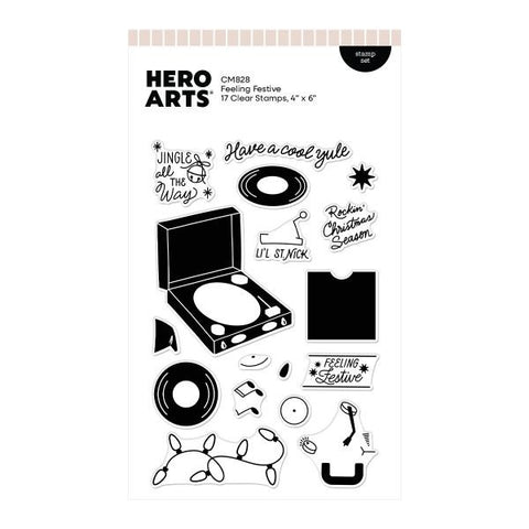 Vintage Vinyl Collection - Clear Stamps - Feeling Festive