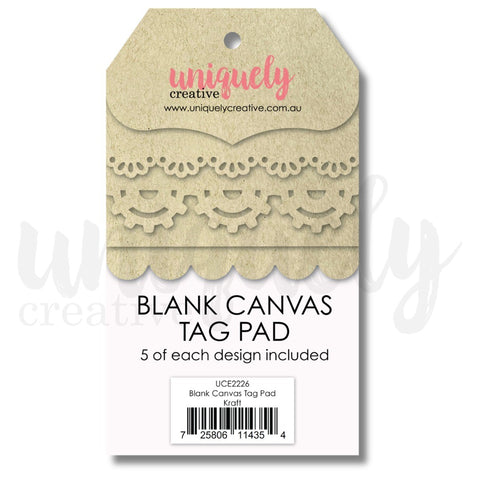 Blank Canvas Tag Pad - Kraft