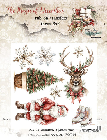 The Magic of December - Rub On Transfers