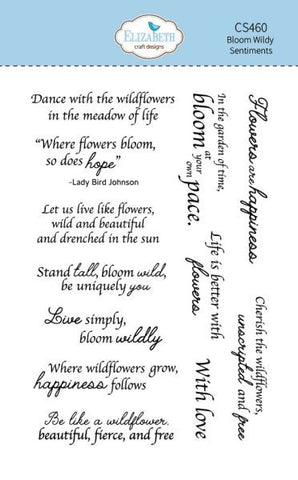 Bloom Wildly - Sentiments - Clear Stamps