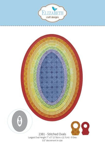 Bloom Wildly - Stitched Ovals - Dies