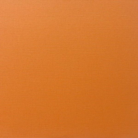 Canvas Texture Cardstock - Orange Taffy