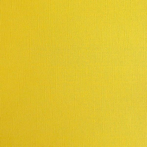 Canvas Texture Cardstock - Lemon Twist