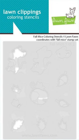 Fall Mice - Coloring Stencils