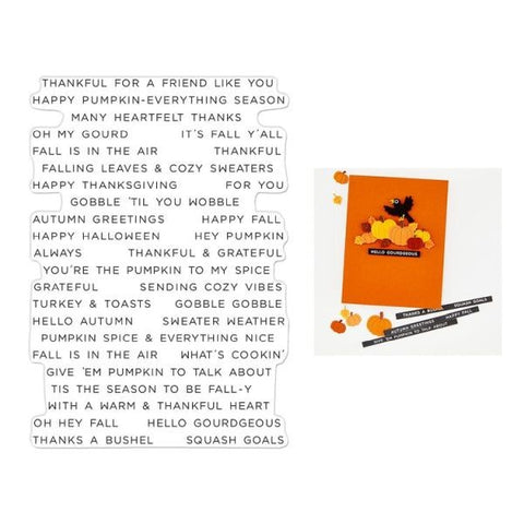 Autumn Greetings - Clear Stamps