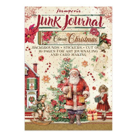 Classic Christmas - Junk Journal - Stickers, Cut-Outs, Backgrounds