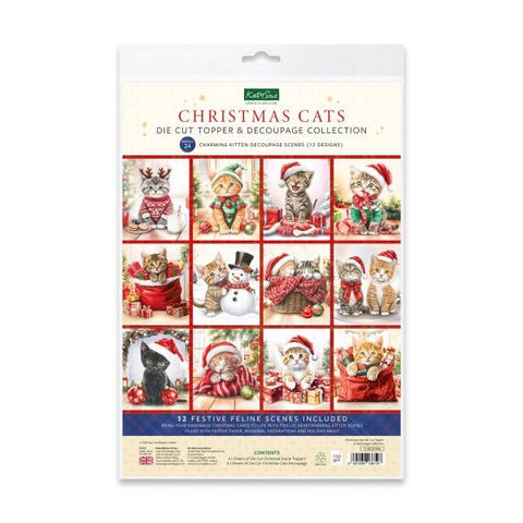 Christmas Cats - Die Cut Topper & Decoupage Collection