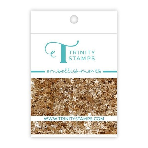Golden Sparkle Stars Confetti Embellishemnts