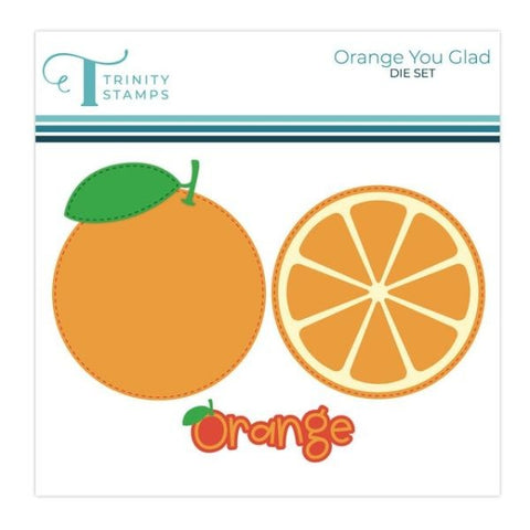 Orange You Glad Circle Card Add-on Dies