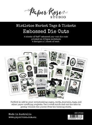 Mistletoe Market - Embossed Die Cuts - Tags & Tickets
