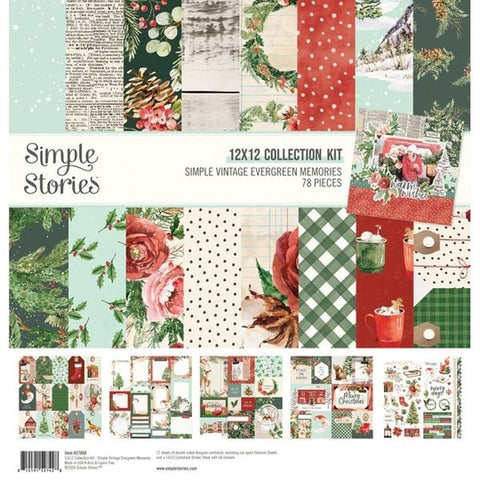 Simple Vintage Evergreen Memories -12x12 Collection Pack