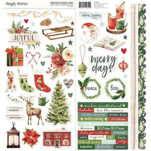 Simple Vintage Evergreen Memories - Icon Stickers