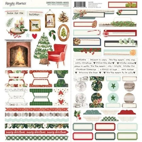 Simple Vintage Evergreen Memories - Basics Stickers