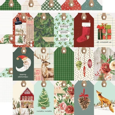 Simple Vintage Evergreen Memories - Tag Elements