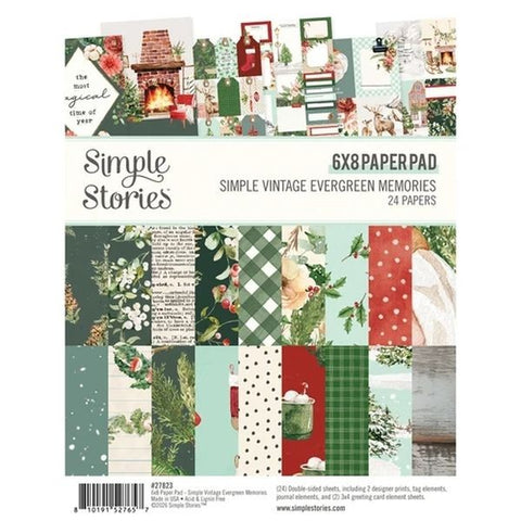 Simple Vintage Evergreen Memories - 6x8 Paper Pad