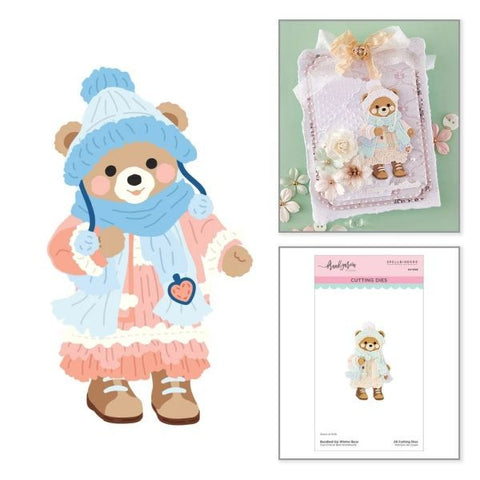 Bundled Up Winter Bear - Dies