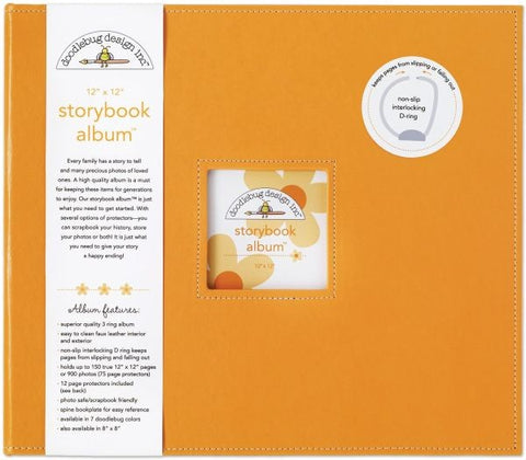 12x12 Storybook Album - Tangerine