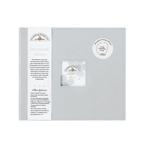 12x12 Storybook Album - Gray