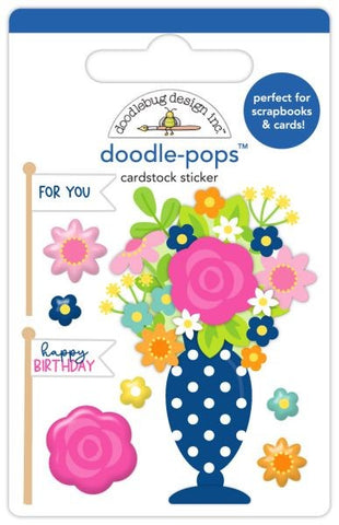 Cupcakes & Candles - Doodle Pops - Birthday Blossoms