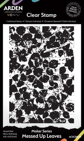Makers Series - Clear Stamps - Messed Up Leaves Backgroud