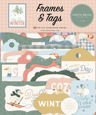 Silly Goose Winter - Ephemera - Frames & Tags