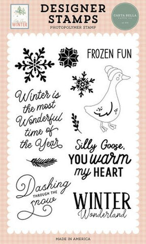 Silly Goose Winter - Clear Stamps - Frozen Fun