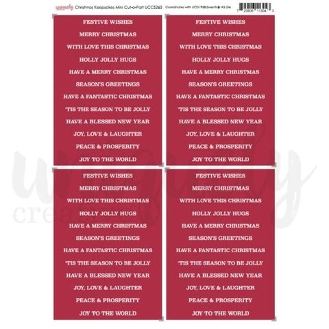 Christmas Keepsakes - Cut-A-Part Sheet