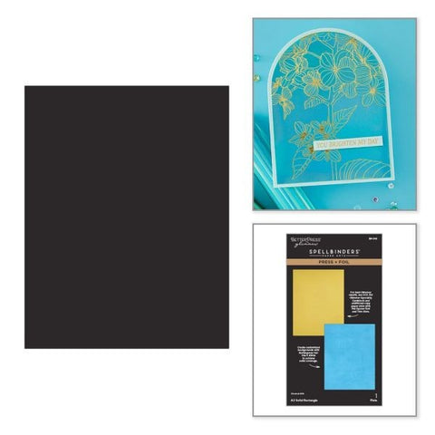 A2 Solid Rectangle Press & Foil Plate