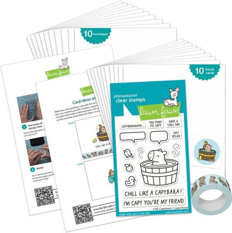 Chill, Capybara!  Kids Cardmaking Kit