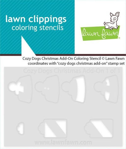Cozy Dogs - Christmas Add On - Coloring Stencils