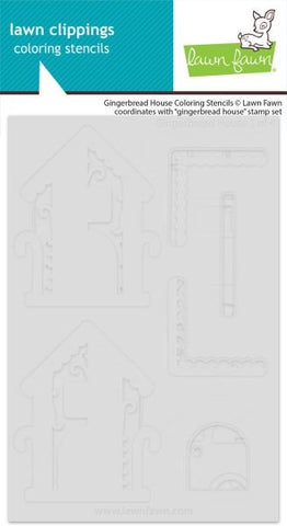 Gingerbread House - Coloring Stencils