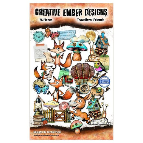 Creative Ember Designs - Die Cut Ephemera - Travellers' Friends