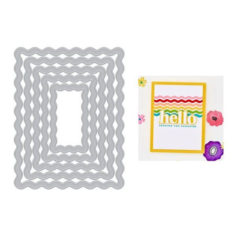 Squiggly Rectangle Frames - DIes