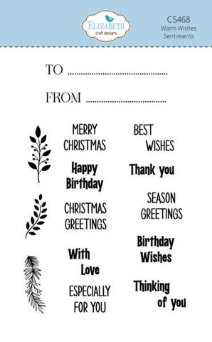 Warm Wishes - Warm Wishes Sentiments Clear Stamps