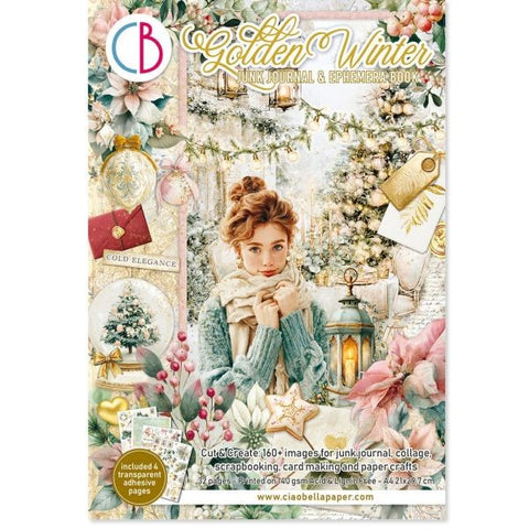 Golden Winter - Junk Journal & Ephemera Book