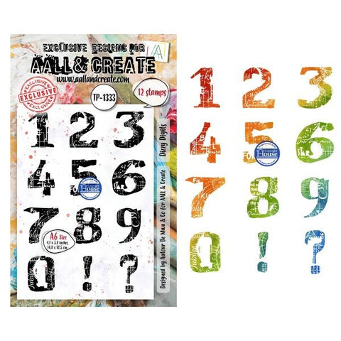 Dizzy Digits - Clear Stamps