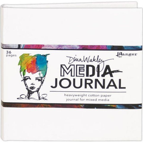 Dina Wakley Media - White Journal- 4x4