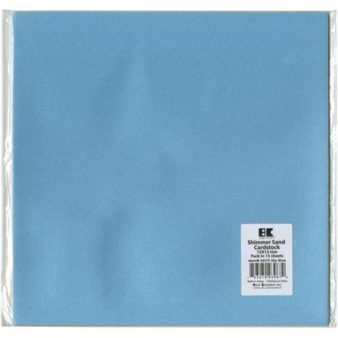 Shimmer Sand Cardstock - Sky Blue
