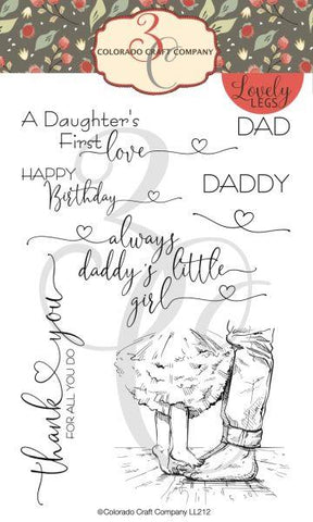 Clear Stamps - Lovely Legs - Daddy's Girl