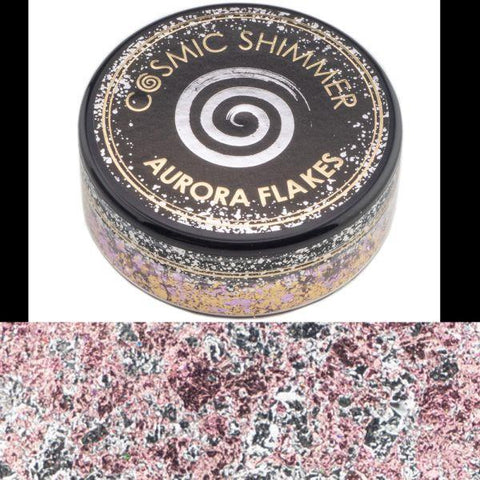 Cosmic Shimmer Aurora Flakes - Icy Pink