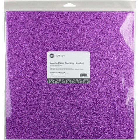 Non-Shed Glitter Cardstock - Amethyst