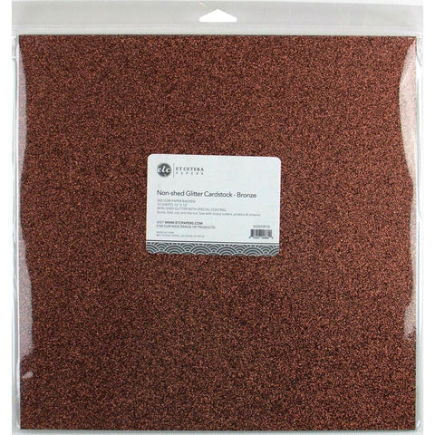 Non-Shed Glitter Cardstock - Bronze